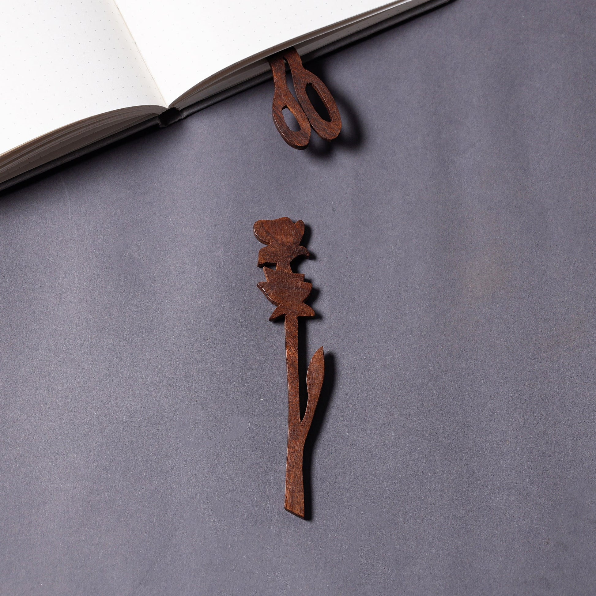 Bijnor Hand Carved Sheesham Wood Bookmark