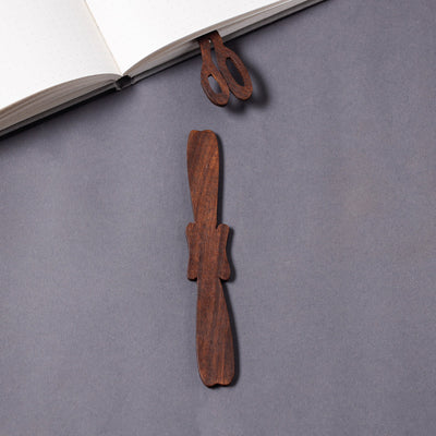 Bijnor Hand Carved Sheesham Wood Bookmark