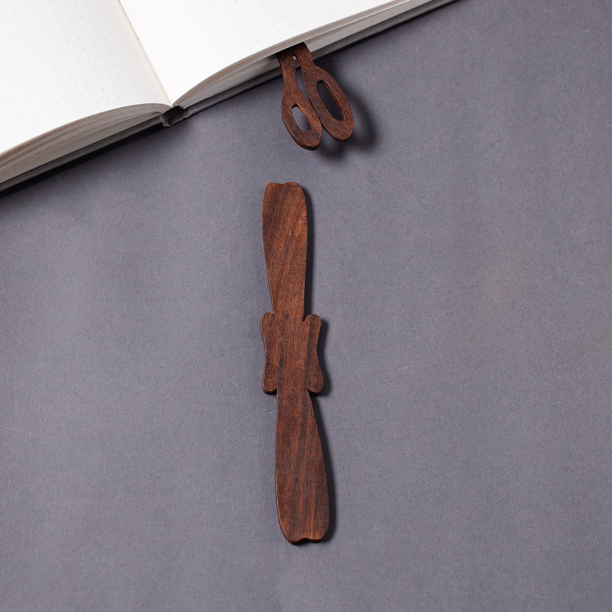 Bijnor Hand Carved Sheesham Wood Bookmark