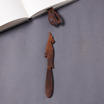 Bijnor Hand Carved Sheesham Wood Bookmark