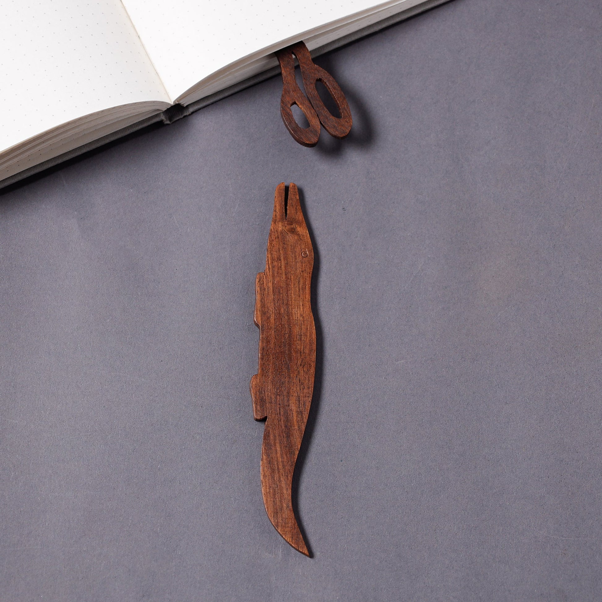 Bijnor Hand Carved Sheesham Wood Bookmark