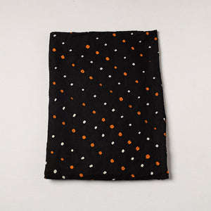 Black - Kutch Bandhani Tie-Dye Soft Cotton Precut Fabric