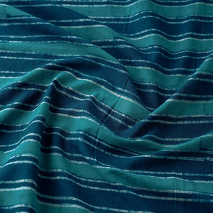 Blue - Akola Hand Block Printed Cotton Fabric