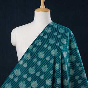 Blue - Akola Hand Block Printed Cotton Fabric