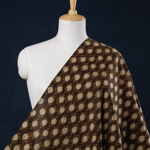 Brown - Akola Hand Block Printed Cotton Fabric