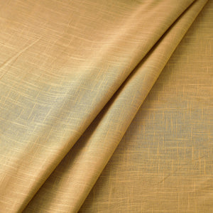 Beige - Prewashed Plain Dyed Cotton Slub Fabric 08