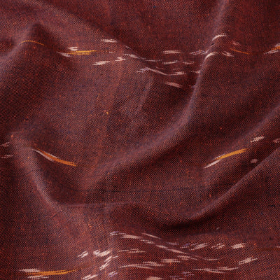 Brown - Pure Cotton Pochampally Ikat Fabric 05