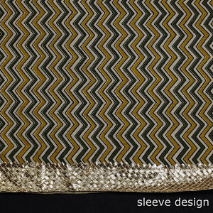 Brown - Bagru Dabu Block Printed Cotton Kurta Material - 2.5 M