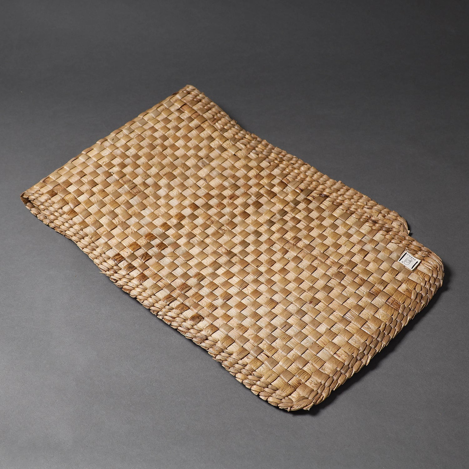 Beige - Handcrafted Organic Water Hyacinth Dining Table Runner (39 x 13 in)