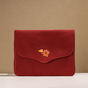Aari Hand Embroidery Cotton Duck IPad Sleeve (10 x 13 in)
