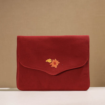 Aari Hand Embroidery Cotton Duck IPad Sleeve (10 x 13 in)