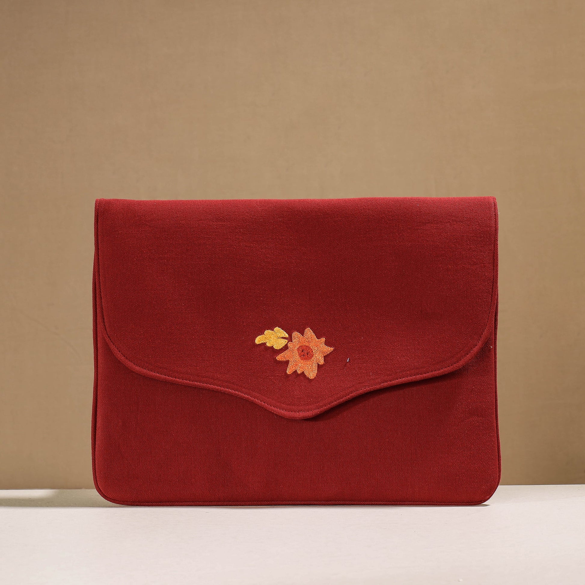 Aari Hand Embroidery Cotton Duck IPad Sleeve (10 x 13 in)