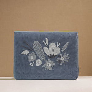 Aari Hand Embroidery Cotton Duck IPad Sleeve (10 x 13 in)