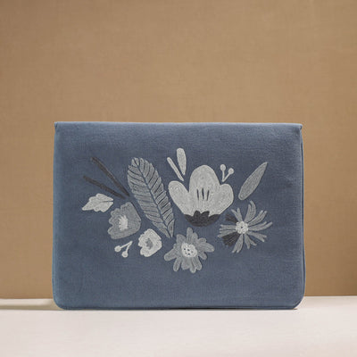 Aari Hand Embroidery Cotton Duck IPad Sleeve (10 x 13 in)