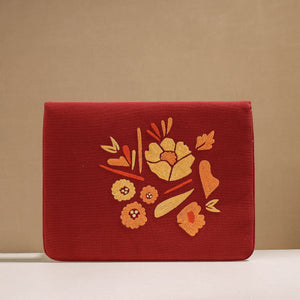 Aari Hand Embroidery Cotton Duck IPad Sleeve (10 x 13 in)