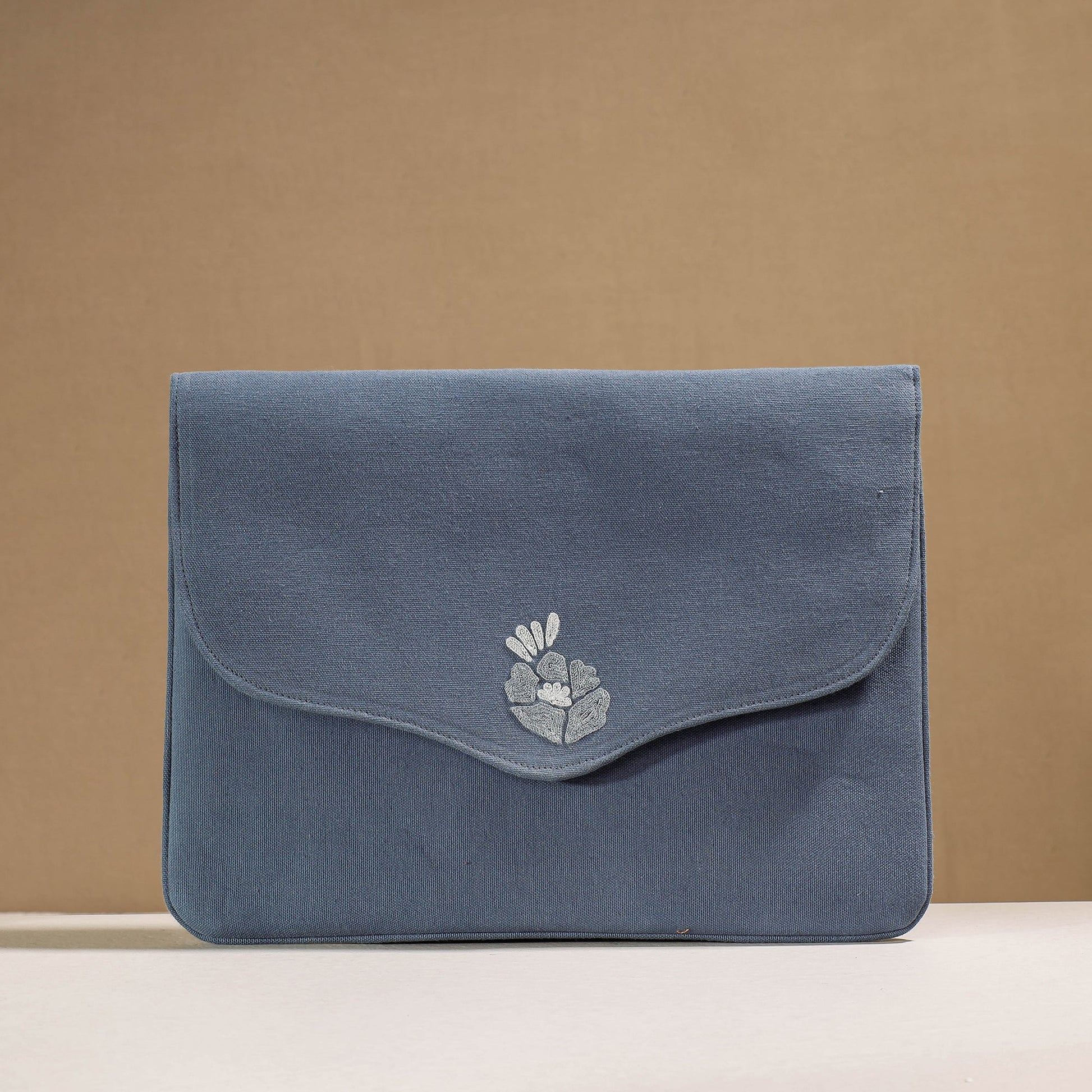 Aari Hand Embroidery Cotton Duck IPad Sleeve (10 x 13 in)