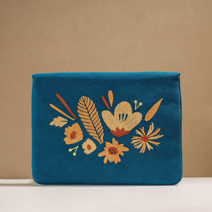 Aari Hand Embroidery Cotton Duck IPad Sleeve (10 x 13 in)