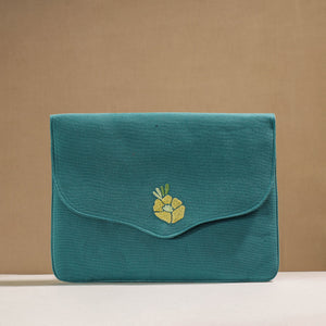 Aari Hand Embroidery Cotton Duck IPad Sleeve (10 x 13 in)