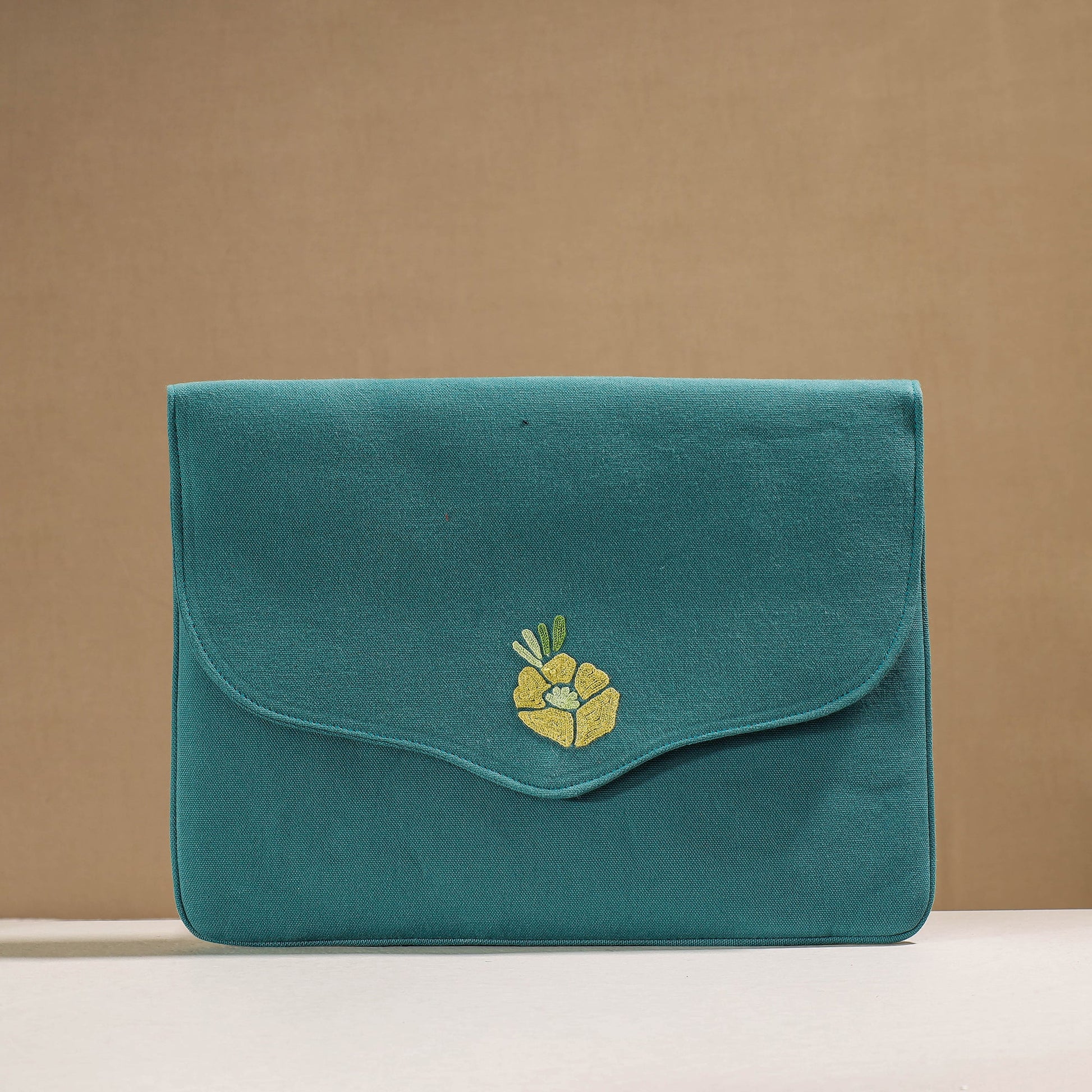 Aari Hand Embroidery Cotton Duck IPad Sleeve (10 x 13 in)