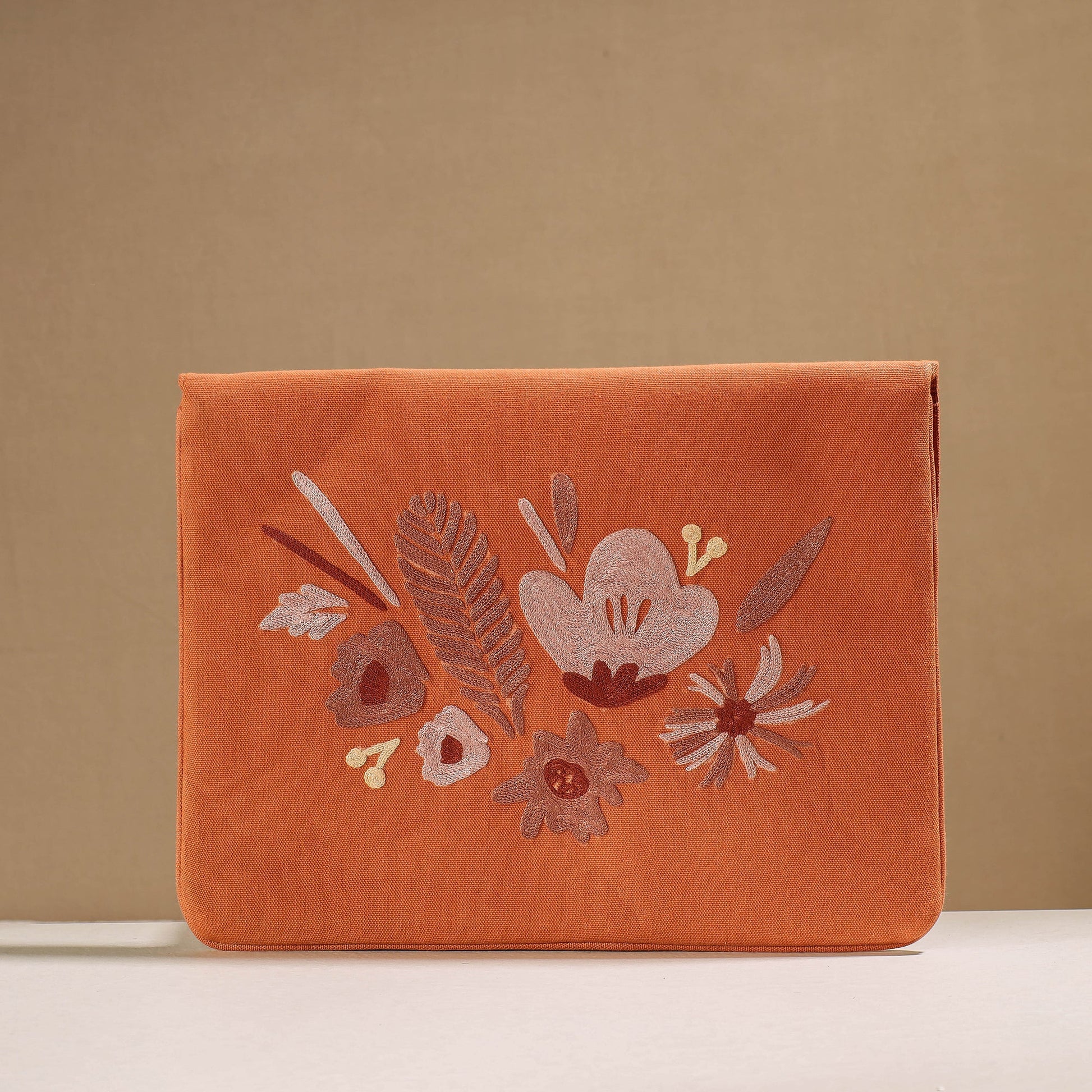 Aari Hand Embroidery Cotton Duck IPad Sleeve (10 x 13 in)
