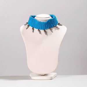 Antique Sterling Silver Thread Work Necklace
