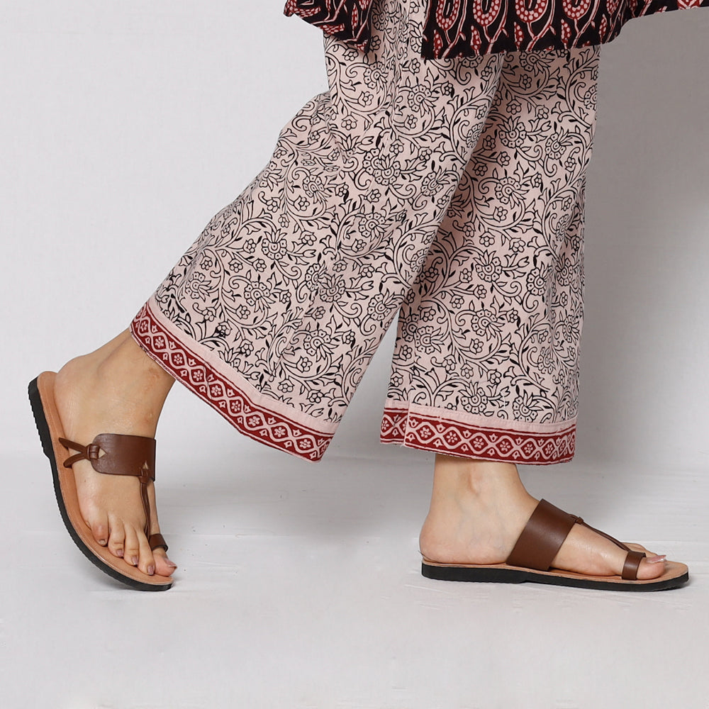 Black - Bagh Block Printing Cotton Kurta with Palazzo & Dupatta Set