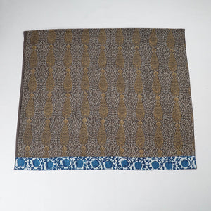 Brown - Rangoli Sanganeri Cotton Blouse Piece