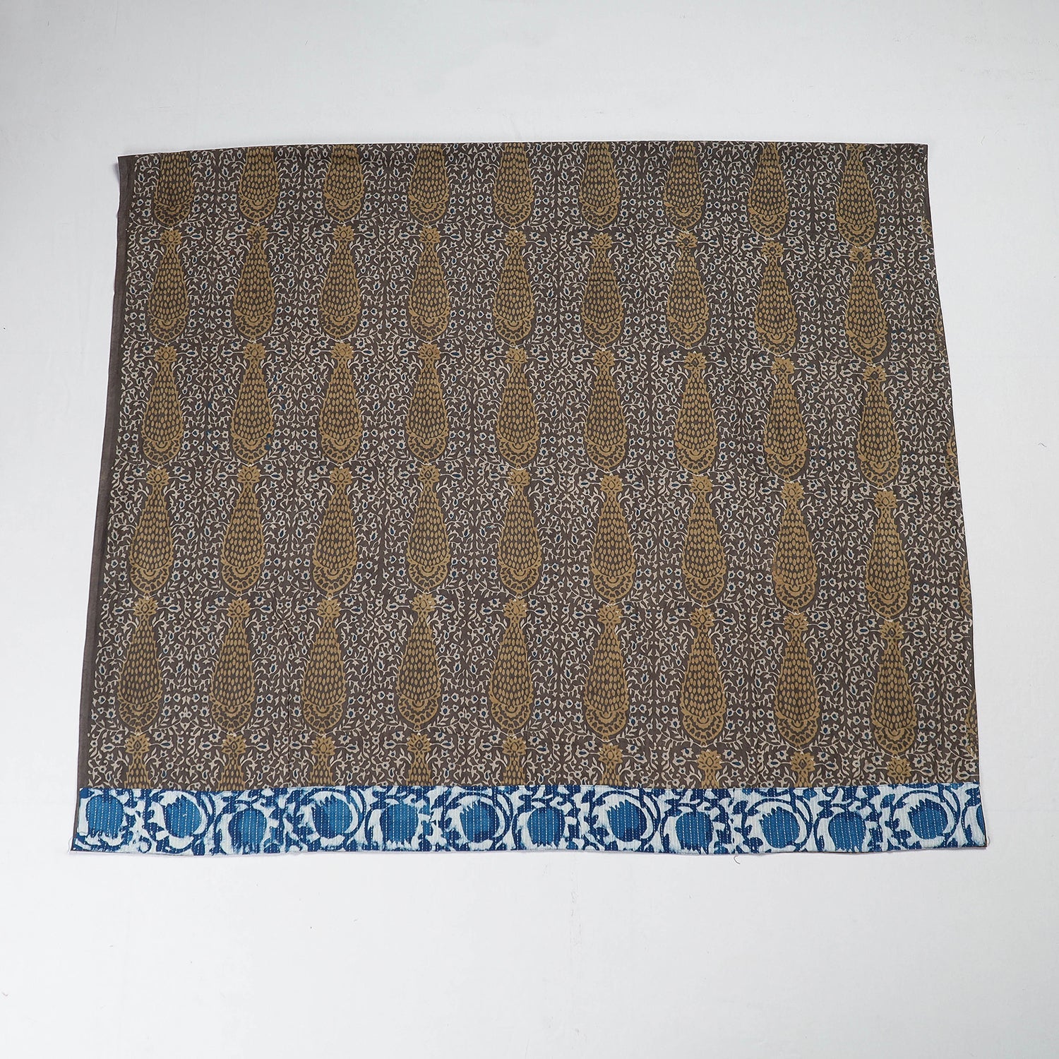 Brown - Rangoli Sanganeri Cotton Blouse Piece