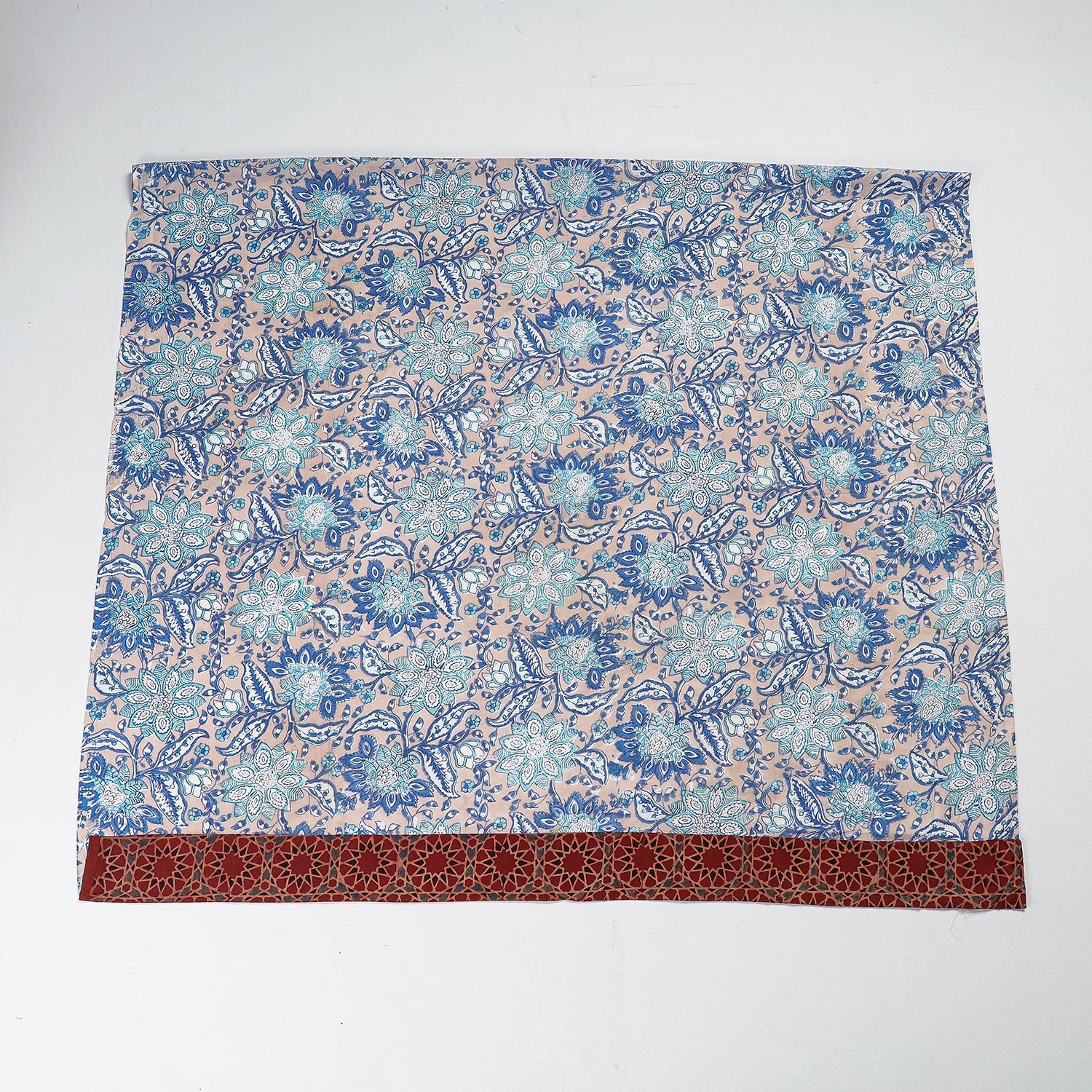 Beige - Rangoli Sanganeri Cotton Blouse Piece