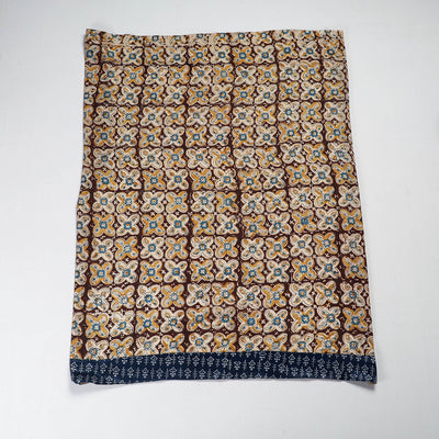 Brown - Rangoli Kalamkari Silk Blouse Piece