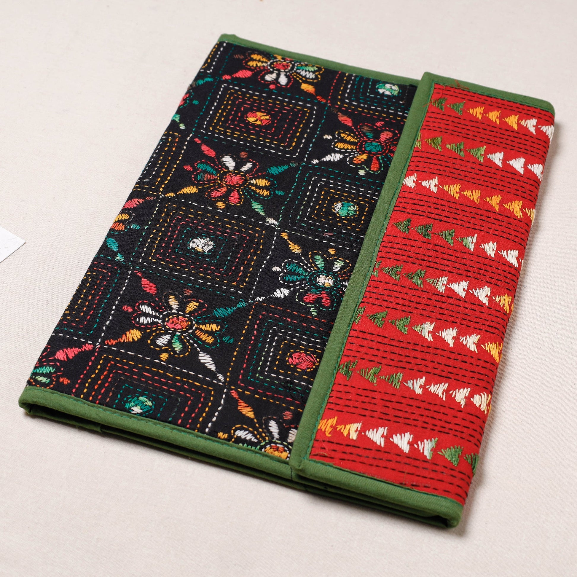 Bengal Kantha Work Handcrafted File Folder