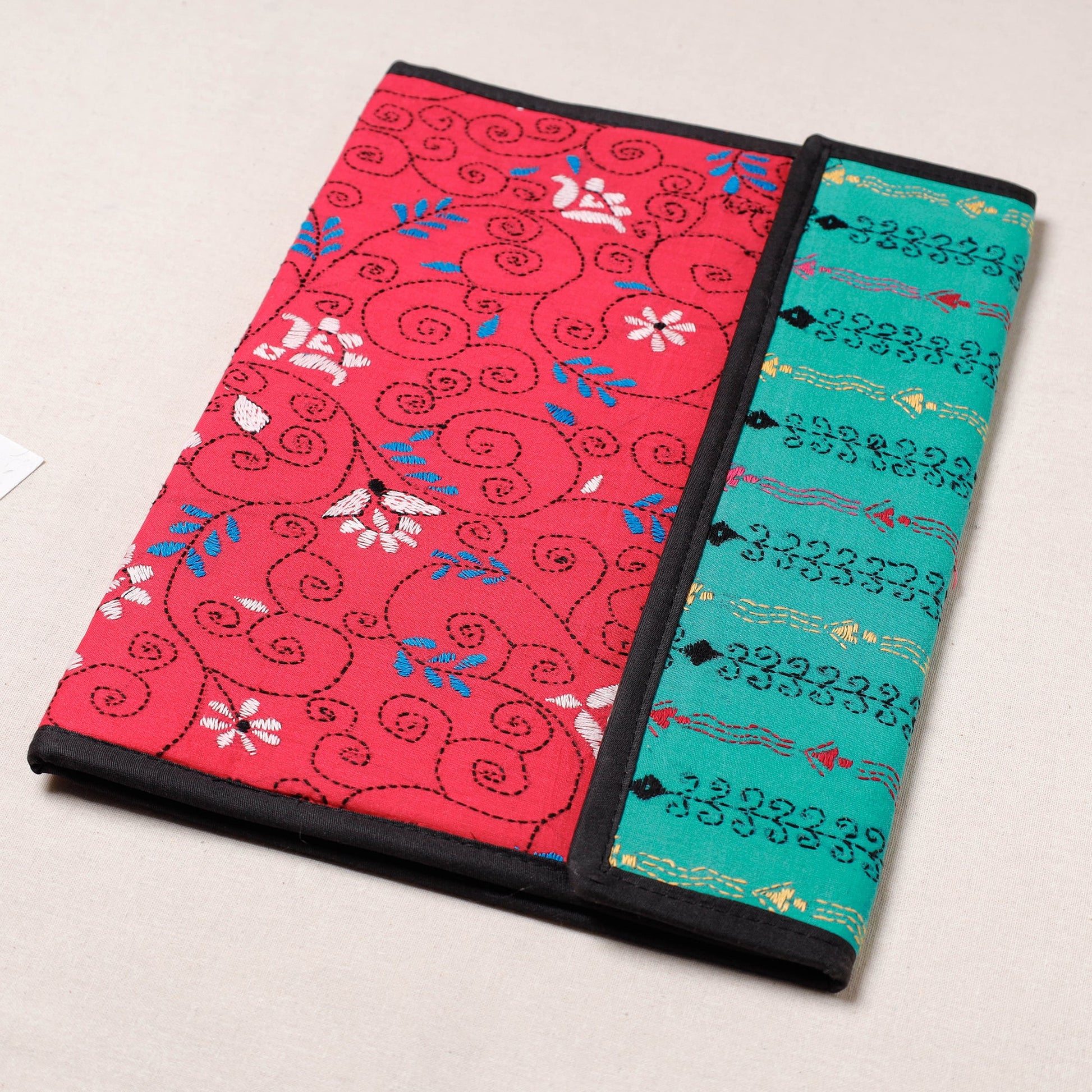 Bengal Kantha Work Handcrafted File Folder