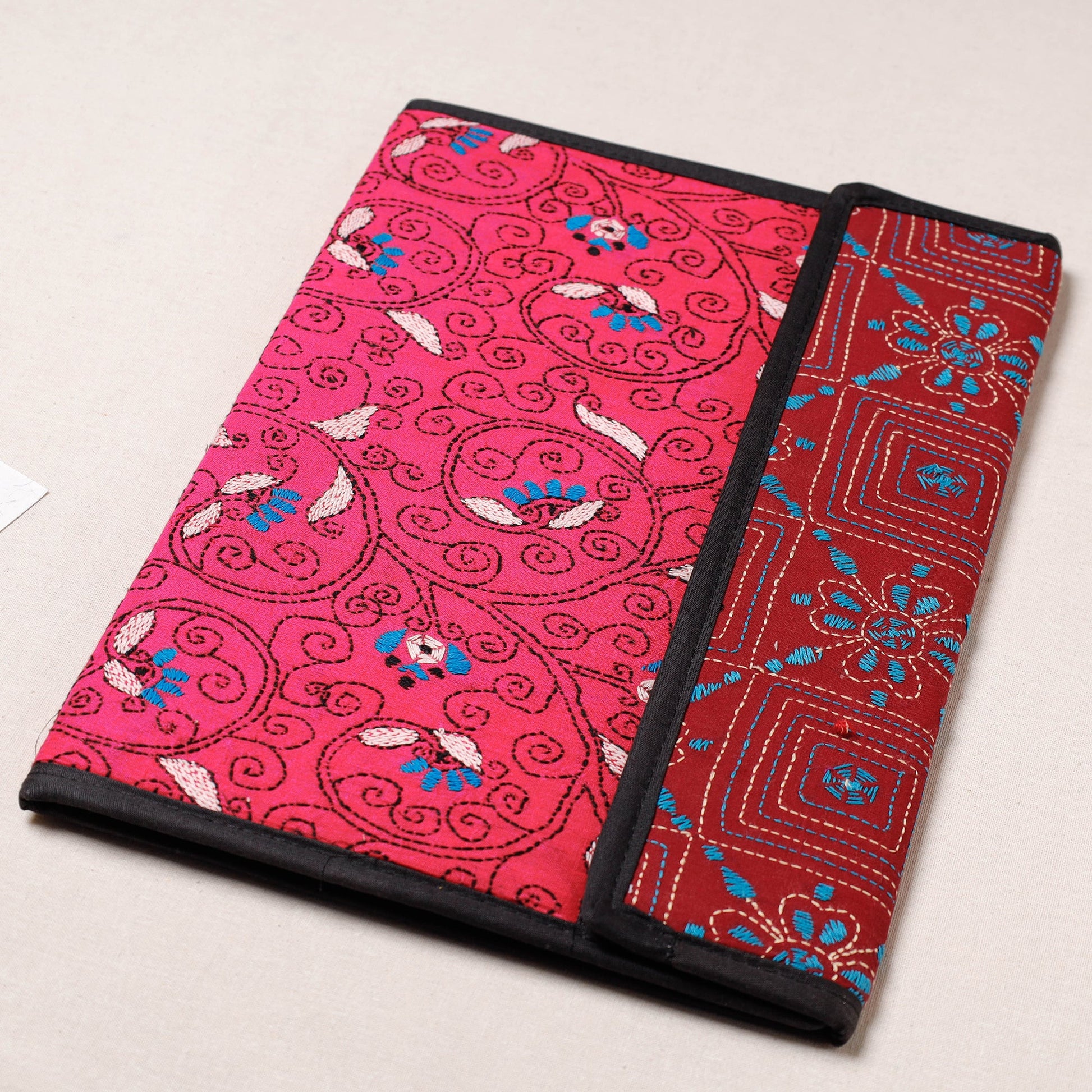Bengal Kantha Work Handcrafted File Folder