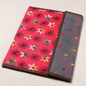 Bengal Kantha Work Handcrafted File Folder