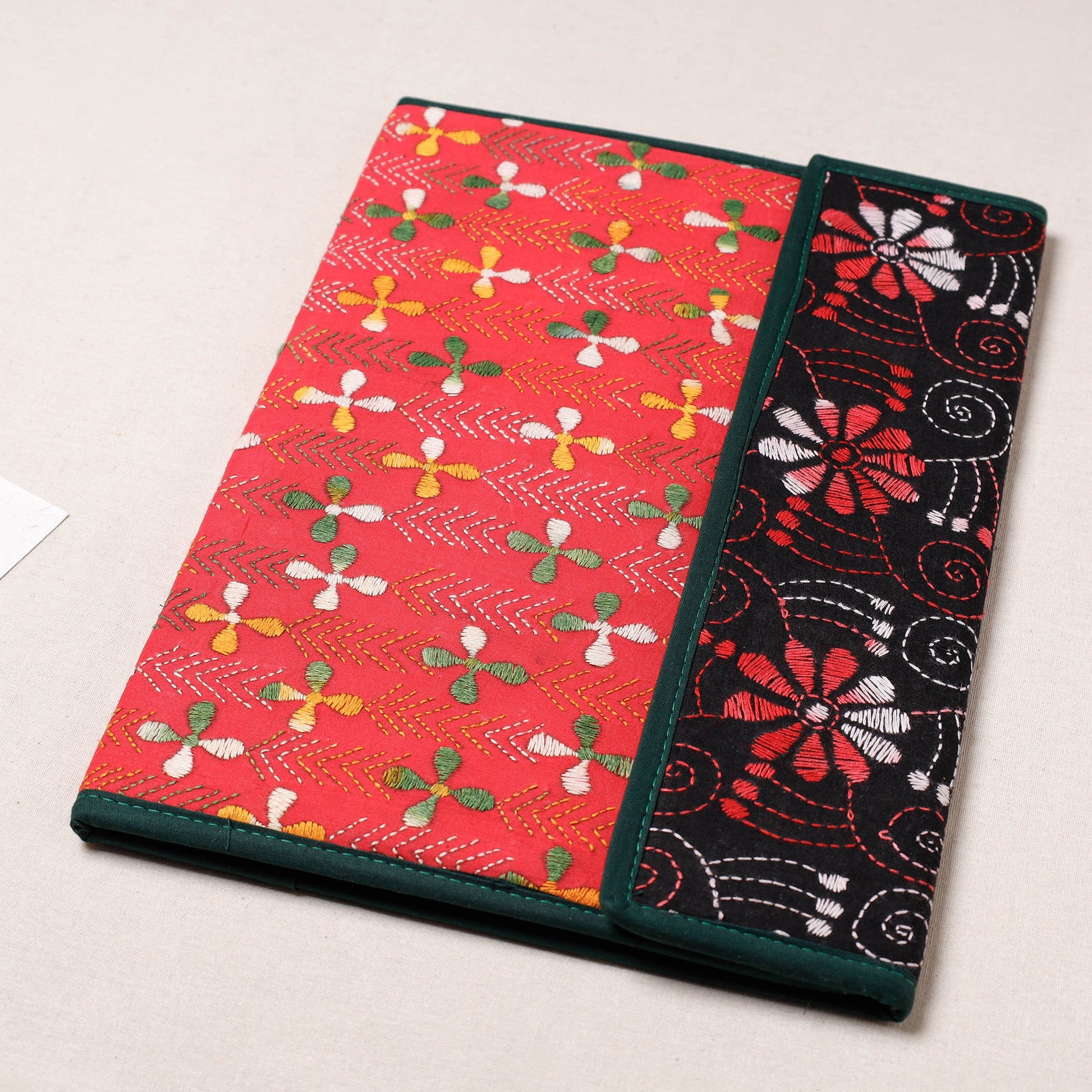 Bengal Kantha Work Handcrafted File Folder