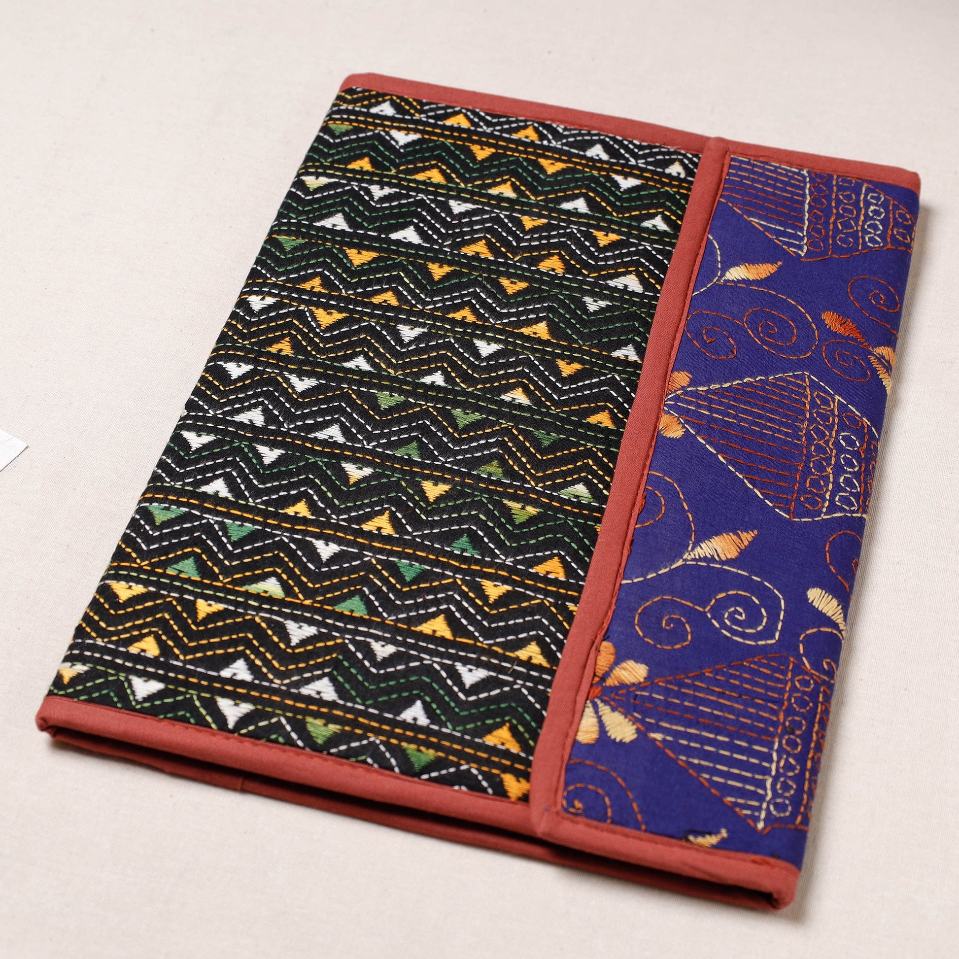 Bengal Kantha Work Handcrafted File Folder