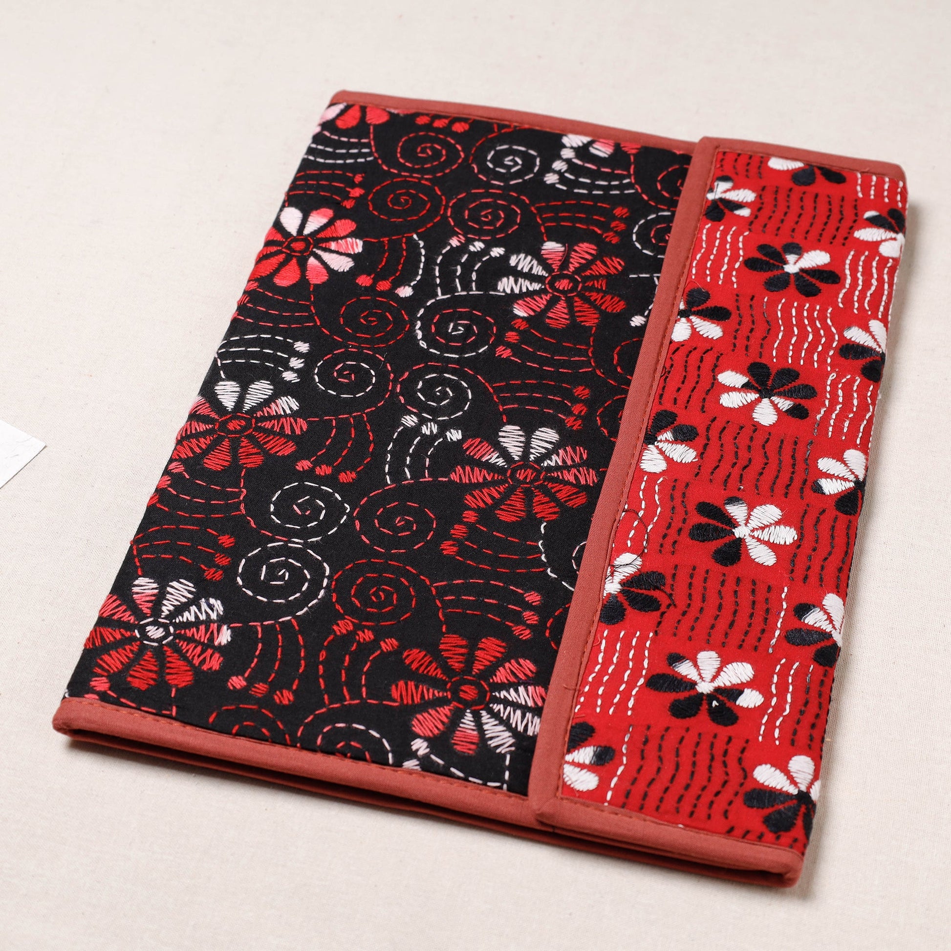 Bengal Kantha Work Handcrafted File Folder