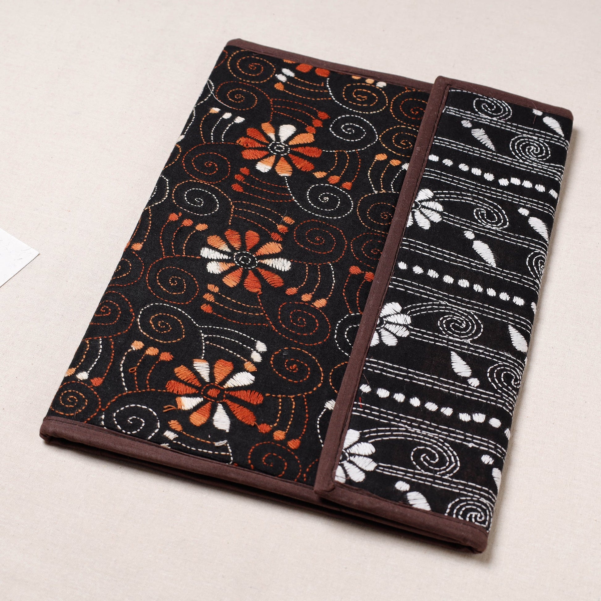 Bengal Kantha Work Handcrafted File Folder