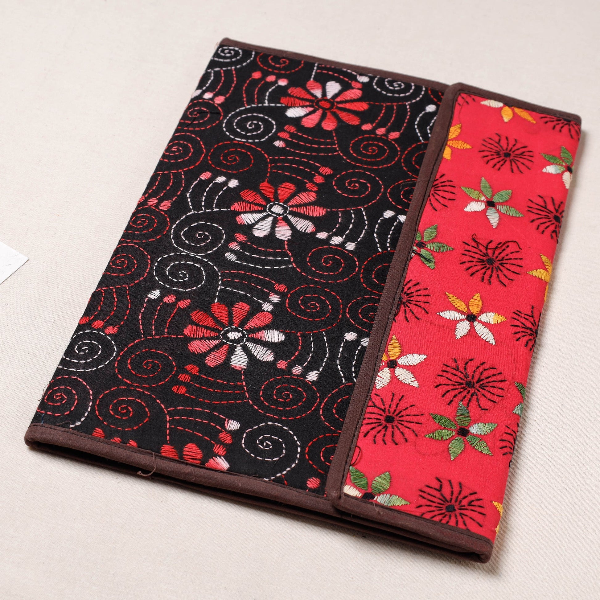 Bengal Kantha Work Handcrafted File Folder