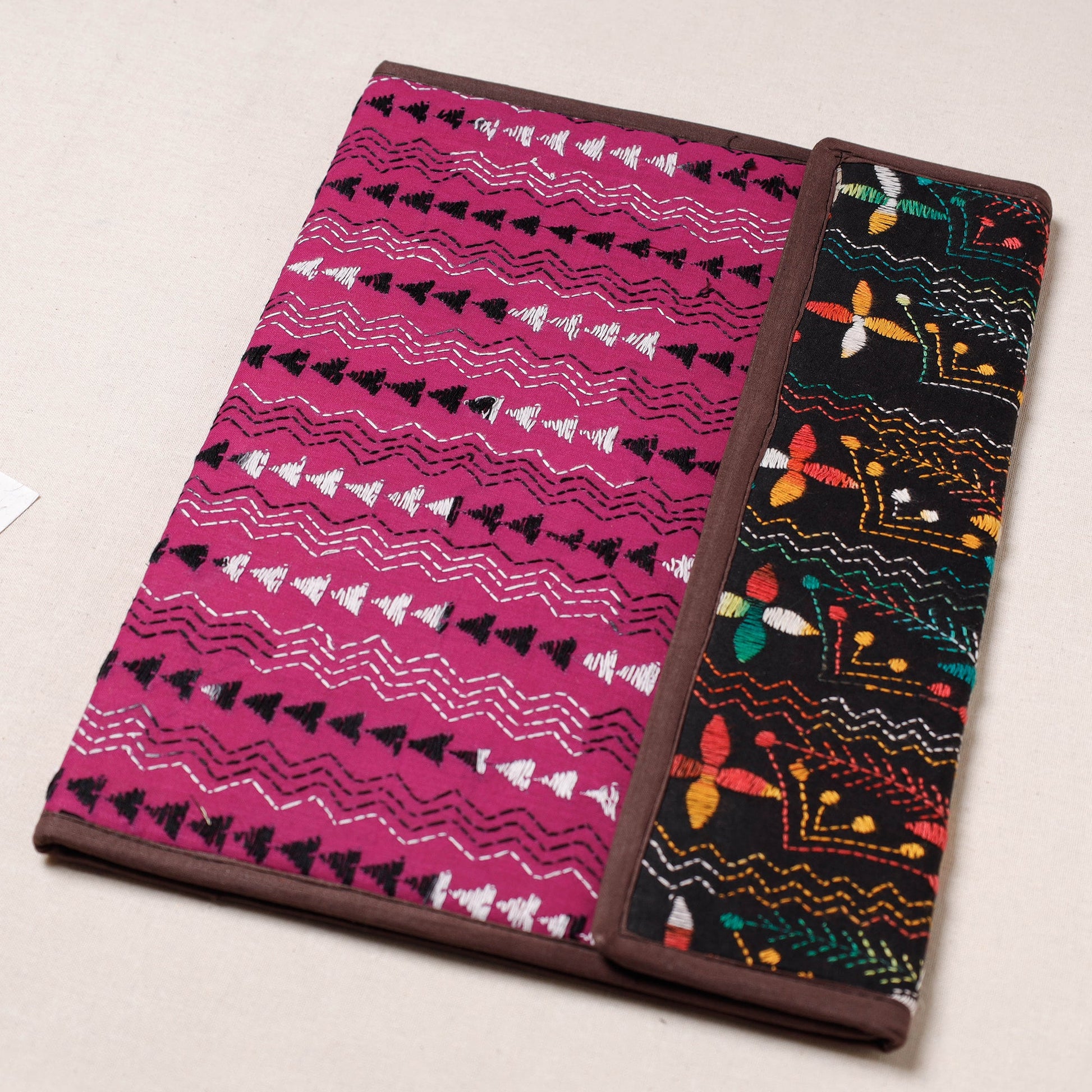 Bengal Kantha Work Handcrafted File Folder