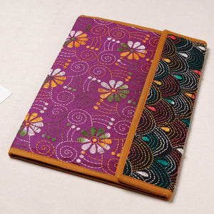Bengal Kantha Work Handcrafted File Folder