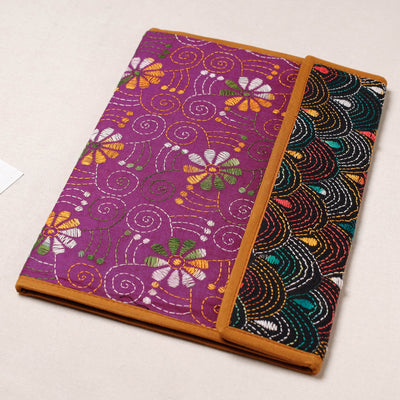 Bengal Kantha Work Handcrafted File Folder