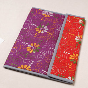 Bengal Kantha Work Handcrafted File Folder