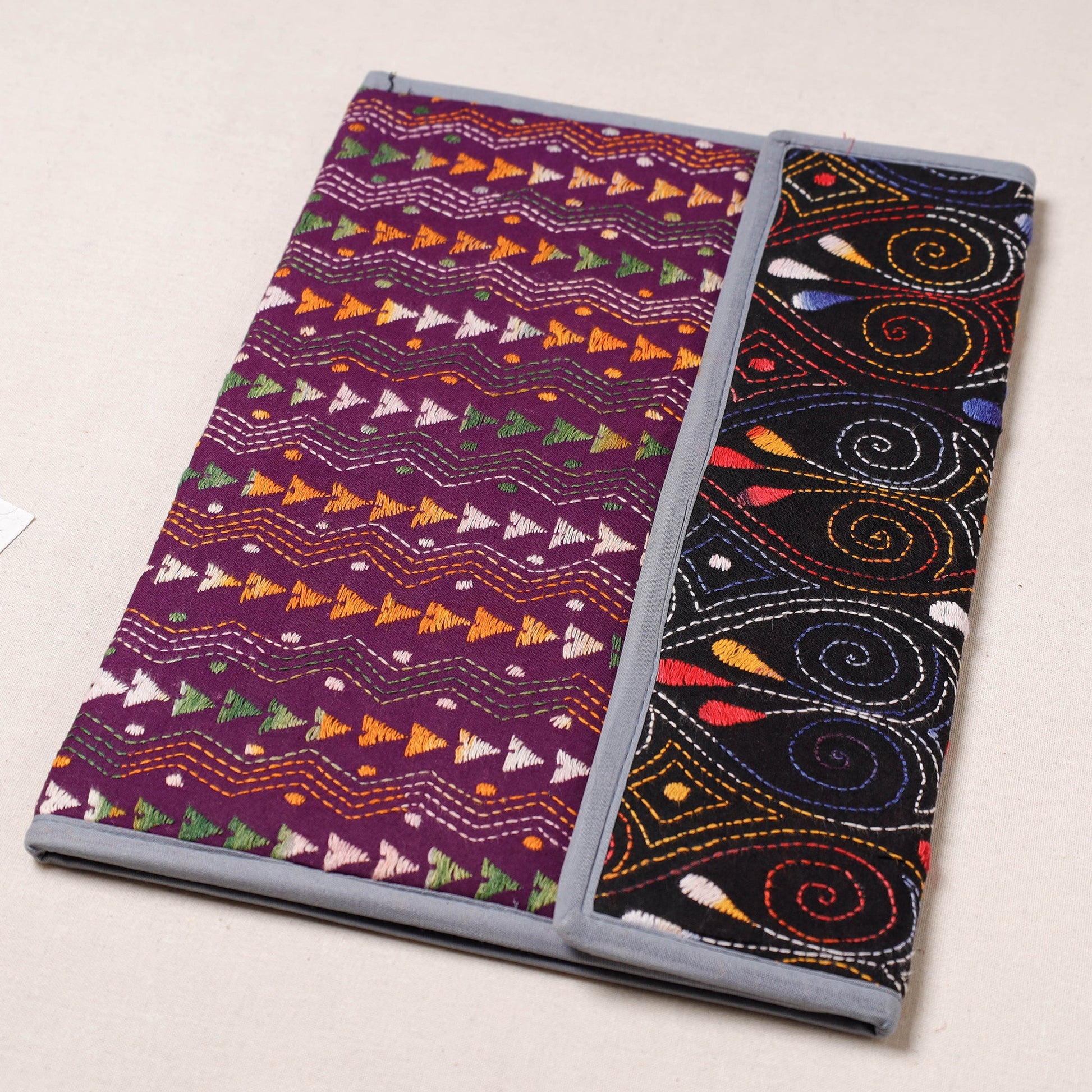 Bengal Kantha Work Handcrafted File Folder