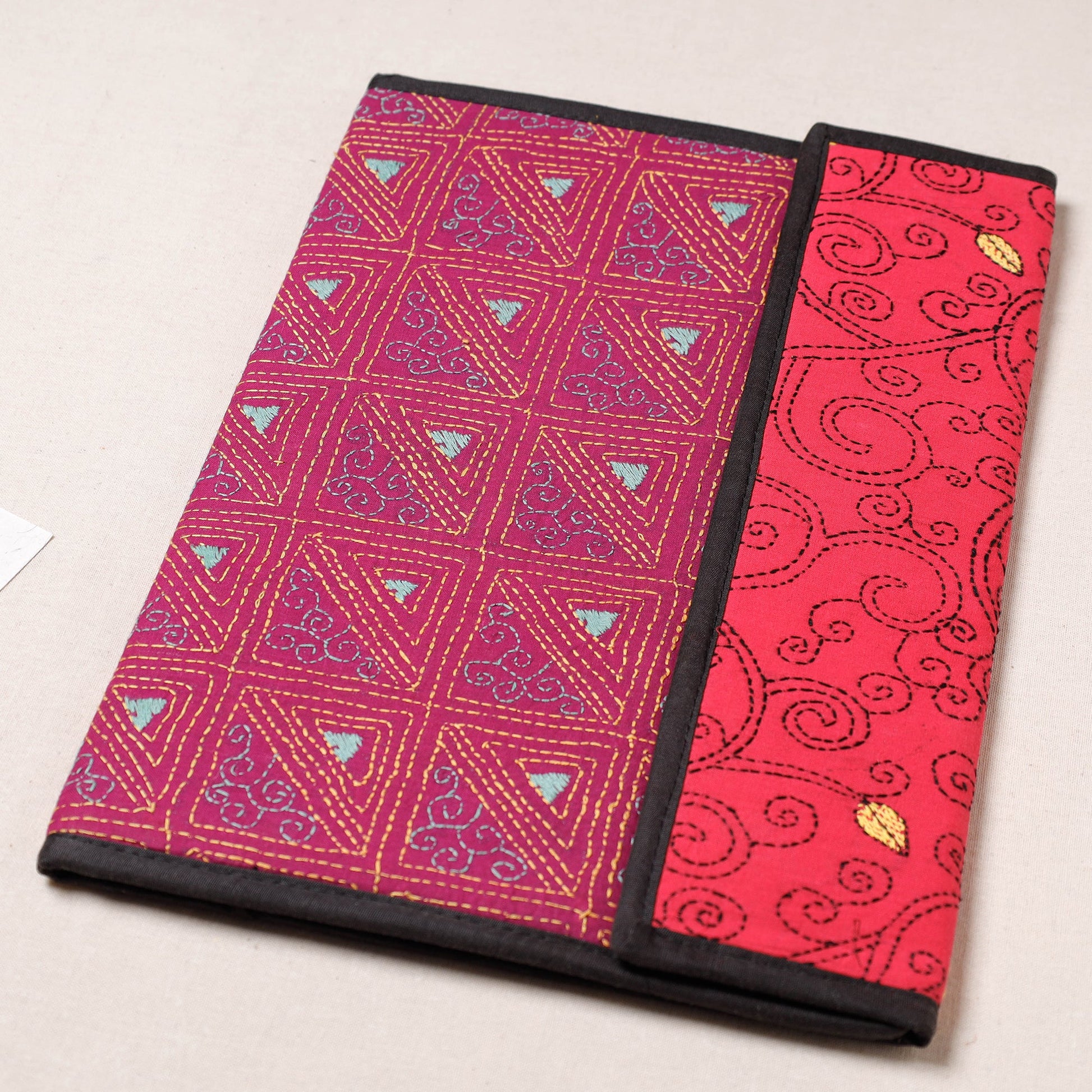 Bengal Kantha Work Handcrafted File Folder