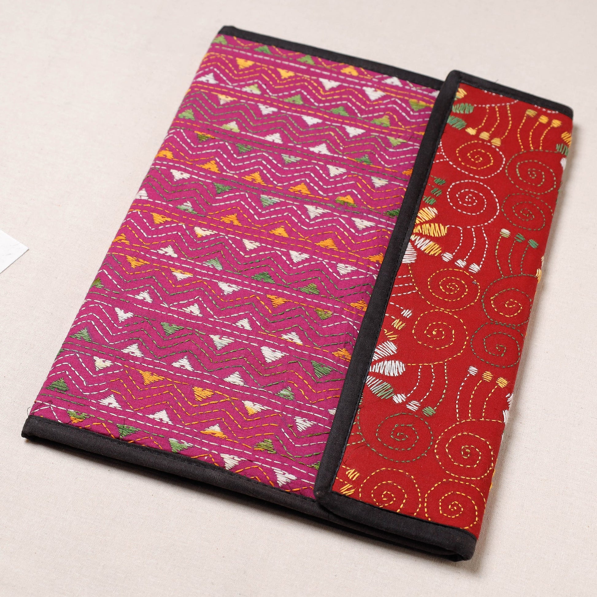 Bengal Kantha Work Handcrafted File Folder