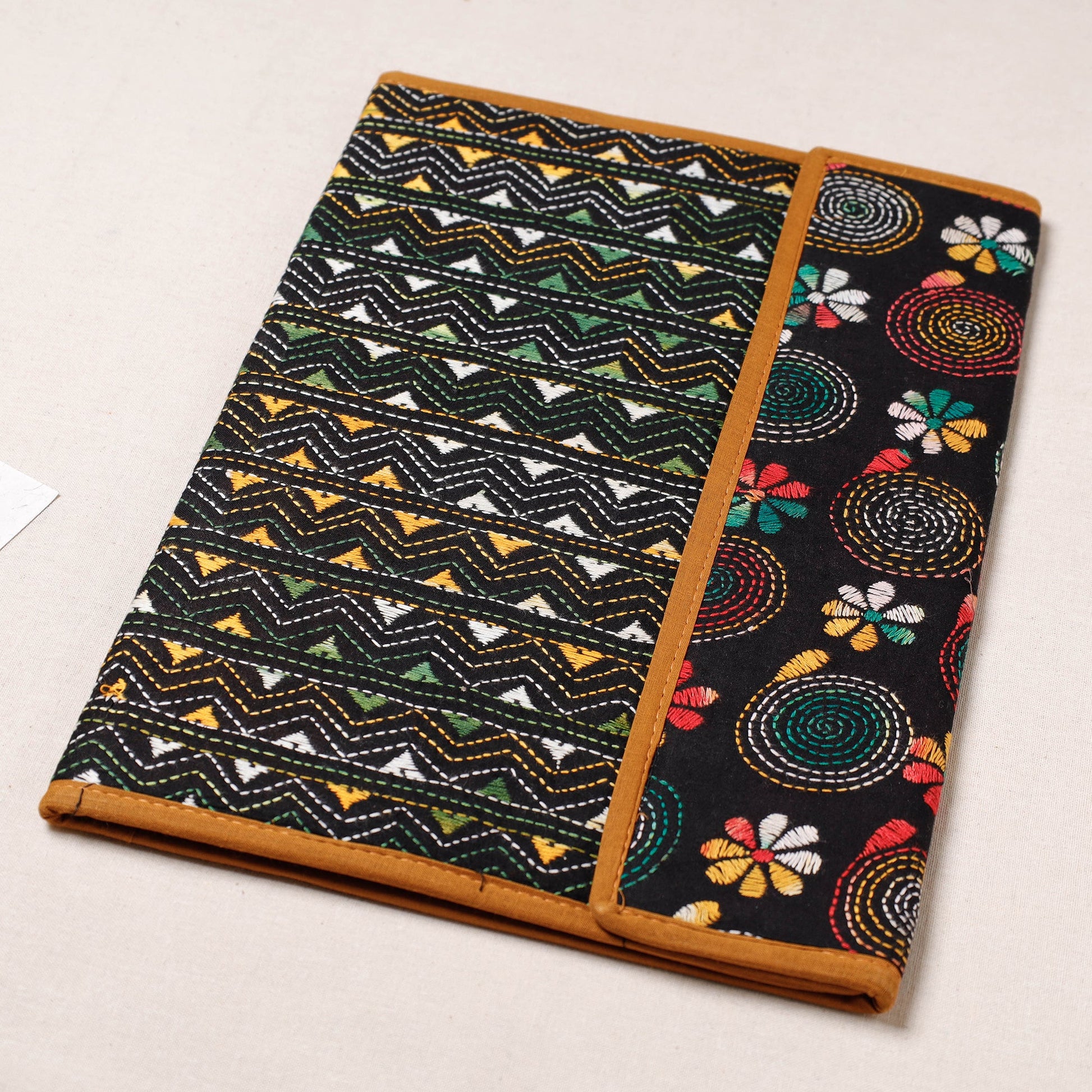Bengal Kantha Work Handcrafted File Folder