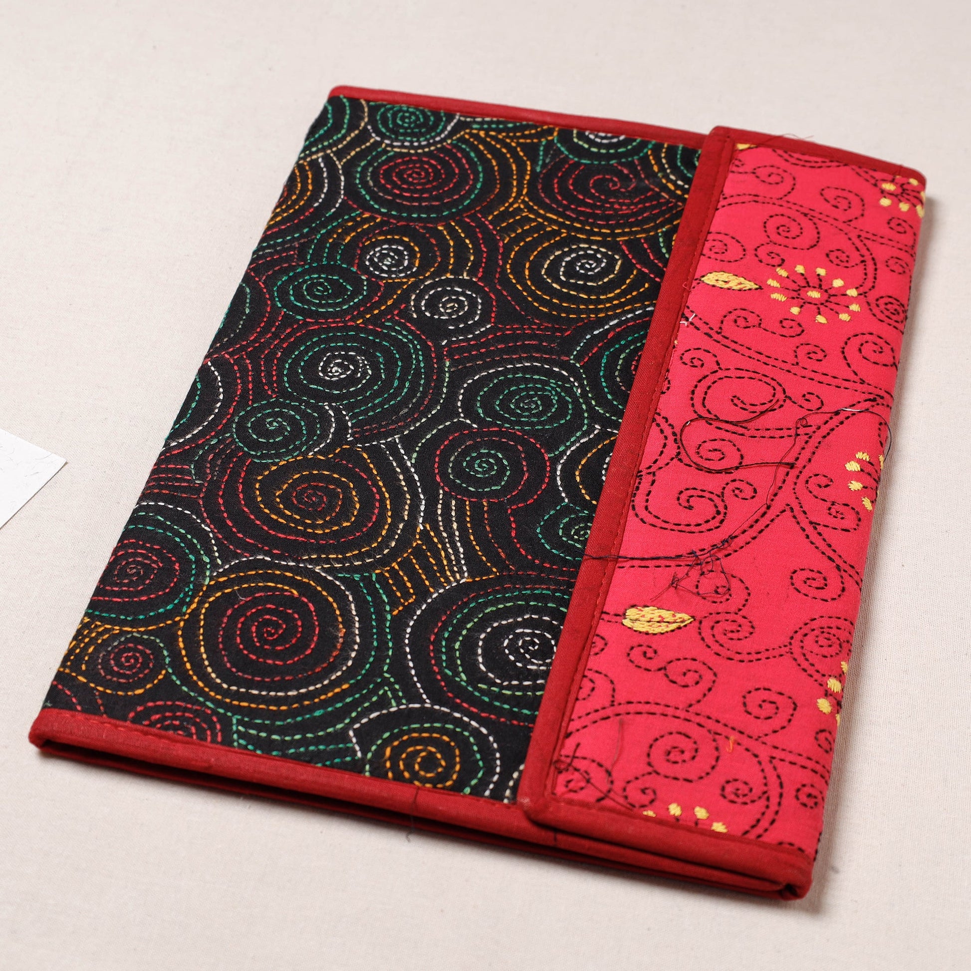 Bengal Kantha Work Handcrafted File Folder