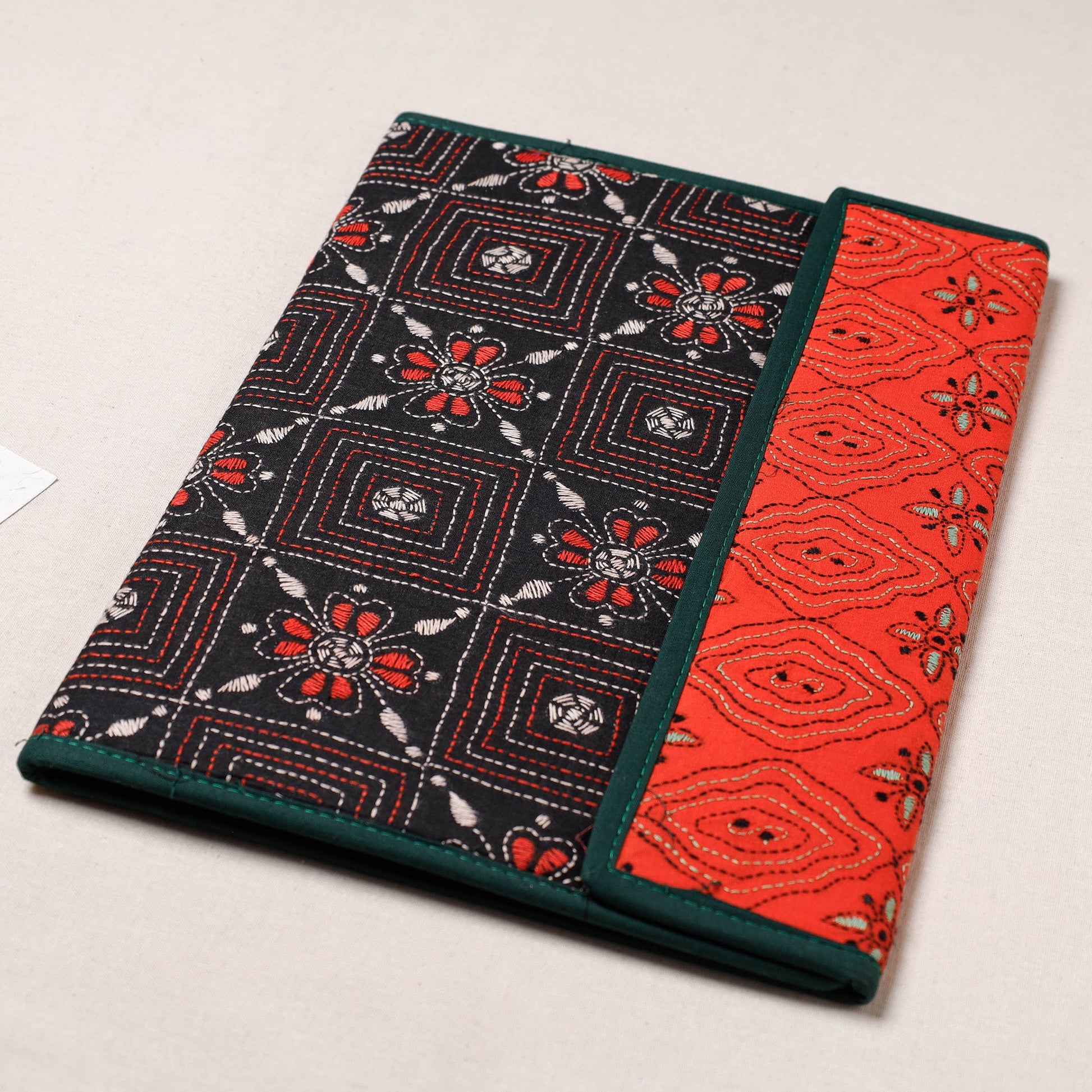 Bengal Kantha Work Handcrafted File Folder