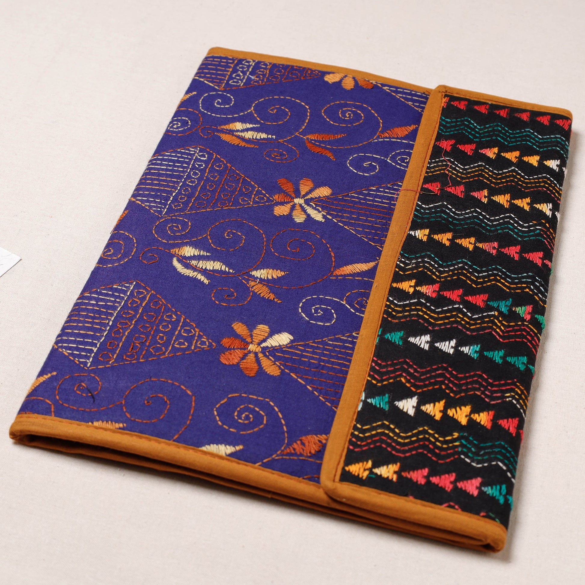 Bengal Kantha Work Handcrafted File Folder